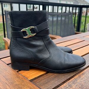 Tory Burch Gemini Booties Black 10M